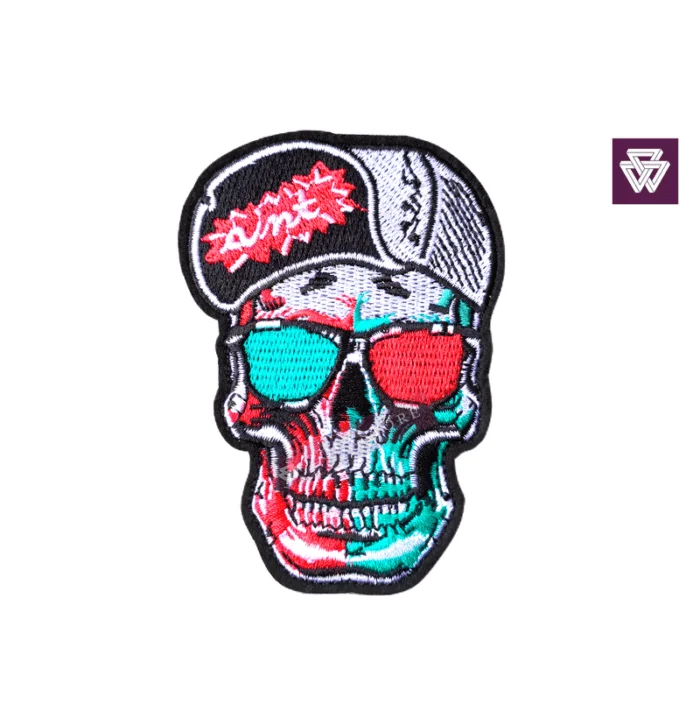 AIN'T SKULL embroidery patch iron on