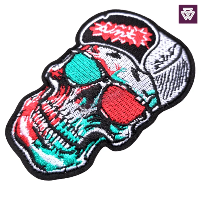 AIN'T SKULL embroidery patch iron on - Image 2