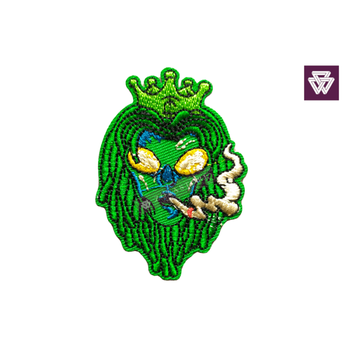ALIEN face embroidery patch iron on