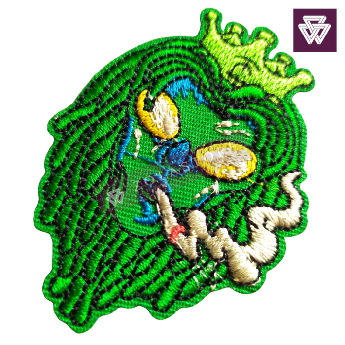 ALIEN face embroidery patch iron on - Image 2