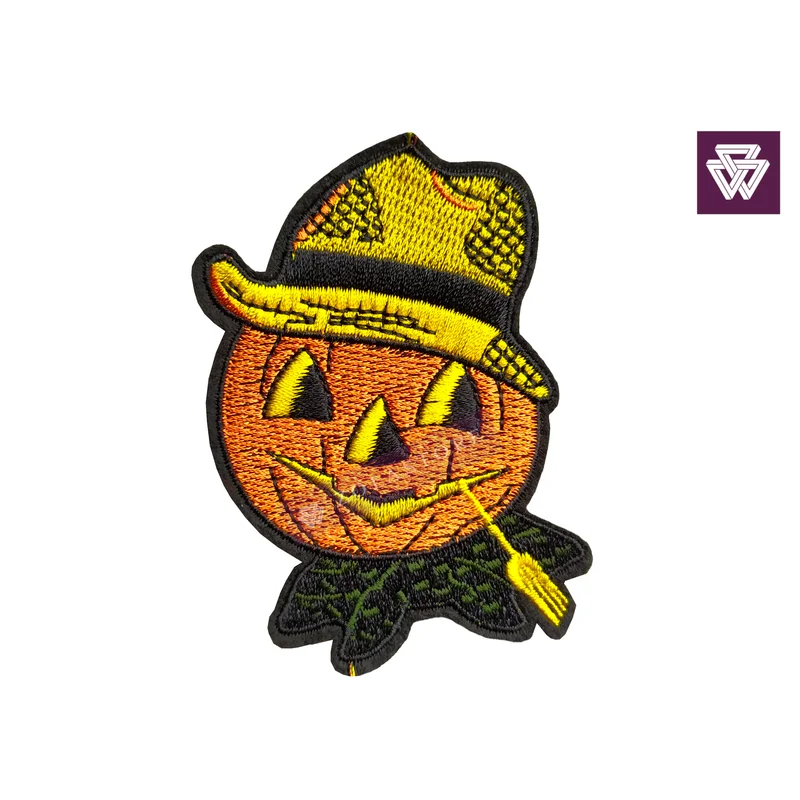 PUMPKIN embroidery patch iron on