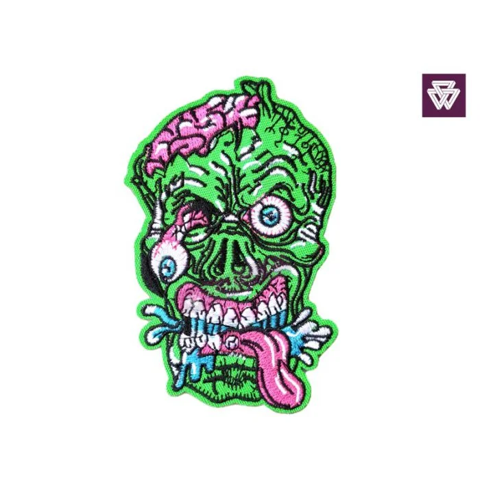 SLIME SKULL embroidery patch iron on