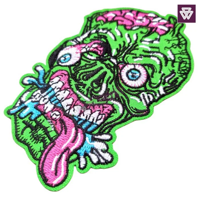 SLIME SKULL embroidery patch iron on - Image 2