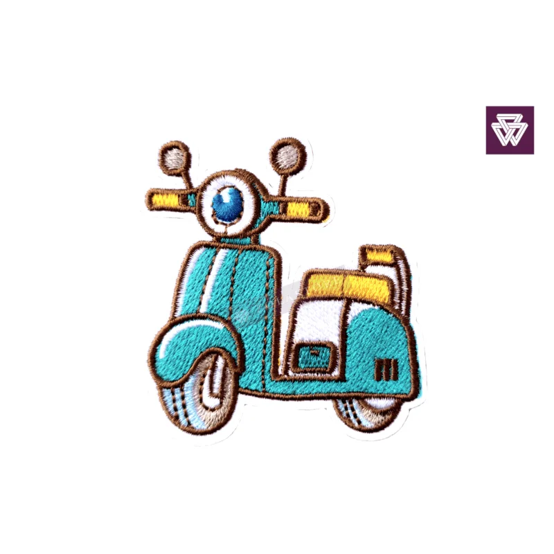 SCOOTER embroidery patch iron on