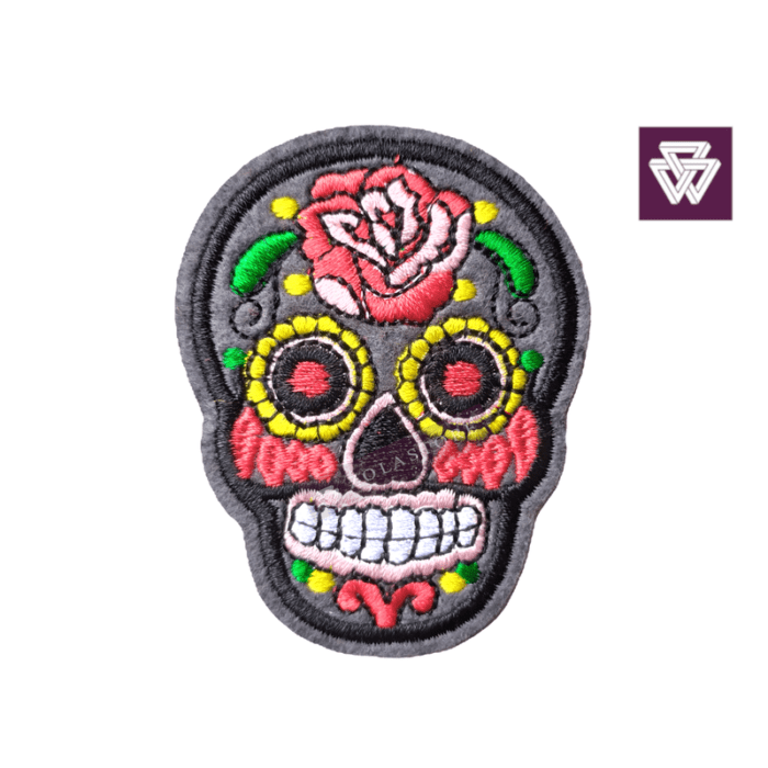 Sugar Skull Emroidery Iron-On Patch | Anatomical Heart | Gorilla - Image 6