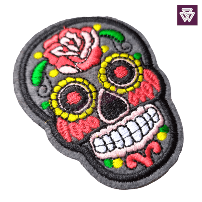 Sugar Skull Emroidery Iron-On Patch | Anatomical Heart | Gorilla - Image 7