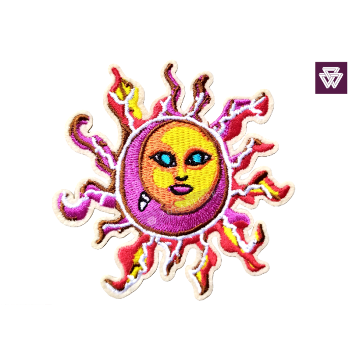 SUN MOON FACE embroidery patch iron on