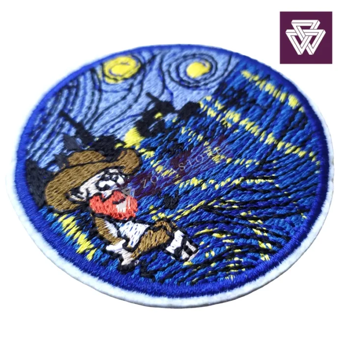 Van Gogh Embroidery Iron-On Patch | Starry Night | Sunflowers Art - Image 6