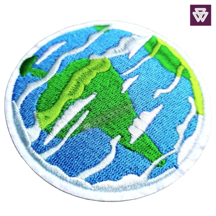 THE EARTH big embroidery patch iron on - Image 2