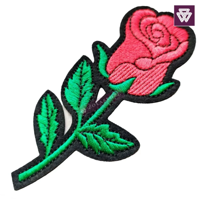 ROSE embroidery patch iron on - Image 2