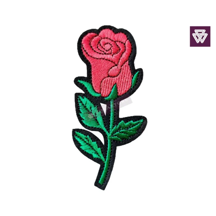 ROSE embroidery patch iron on