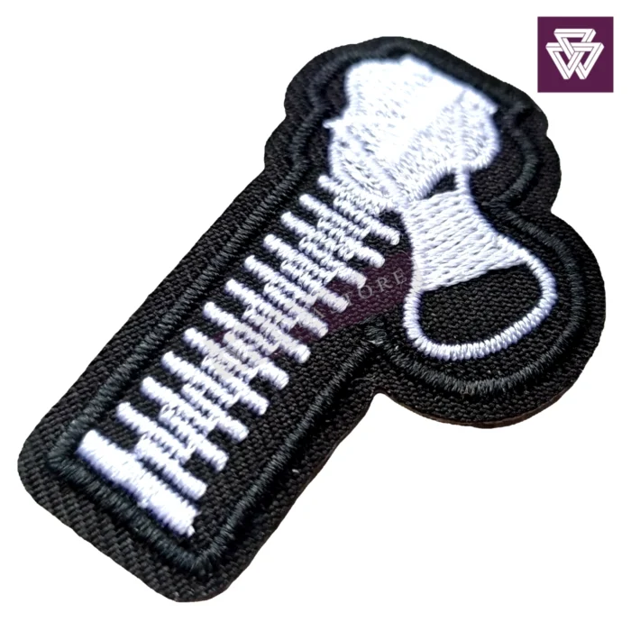 ZIPPER 4.8 cm RIGHT embroidery patch iron on - Image 2