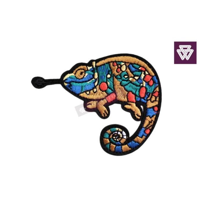 CHAMELEON embroidery patch iron on