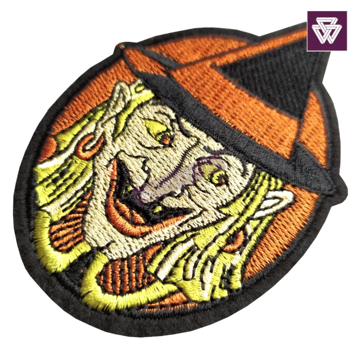 LAUGHING WITCH embroidery patch iron-on - Image 2