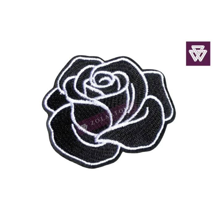 Skull Butterfly Iron-On Patch | Zombie Black Rose Gothic Badge - Image 5