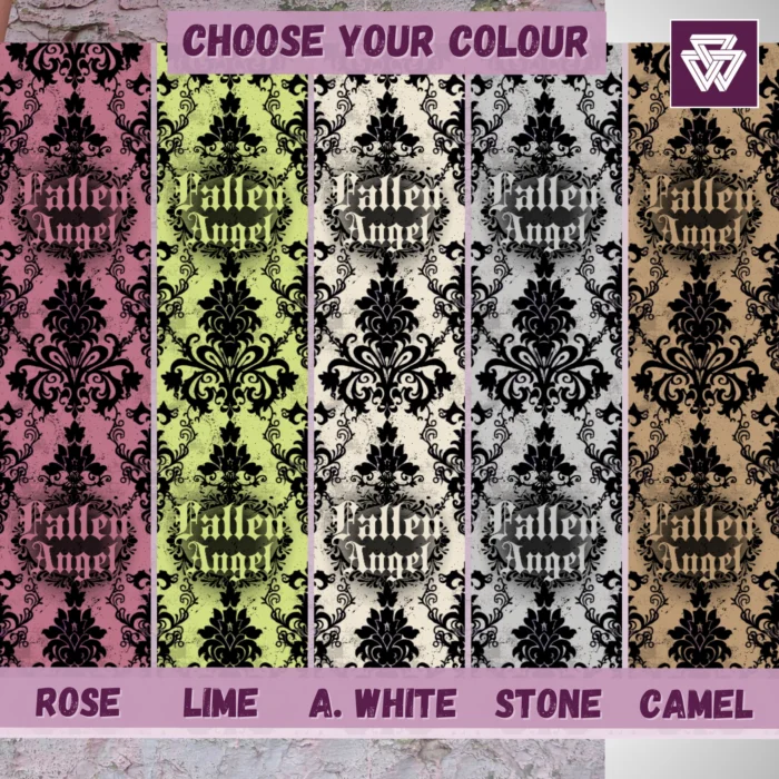 Fallen Angel Custom Printed Blanket | Baroque Lilac Lace Pattern - Image 6